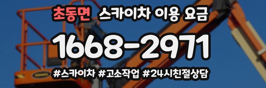 초동면 스카이차 이용 요금