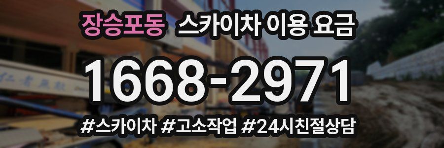 장승포동 스카이차 이용 요금