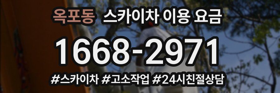 옥포동 스카이차 이용 요금