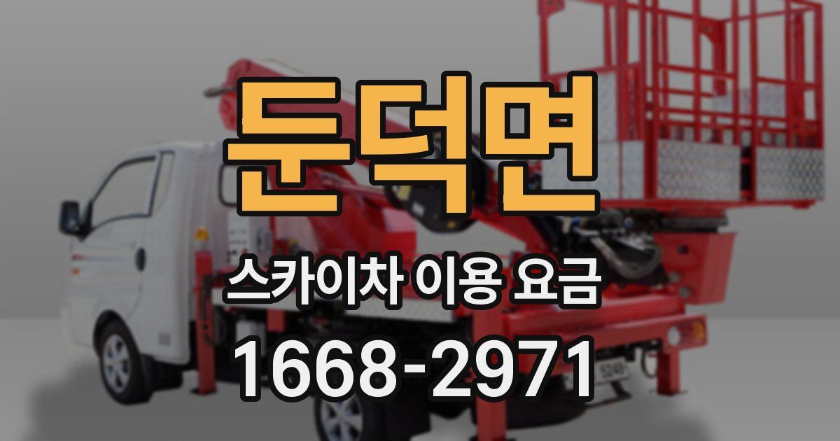 둔덕면 스카이차 이용 요금