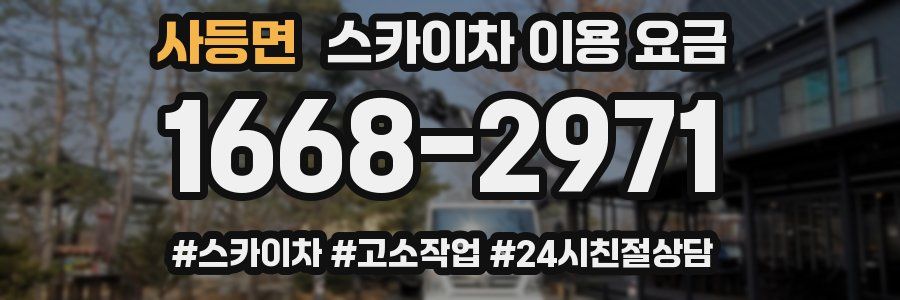 사등면 스카이차 이용 요금