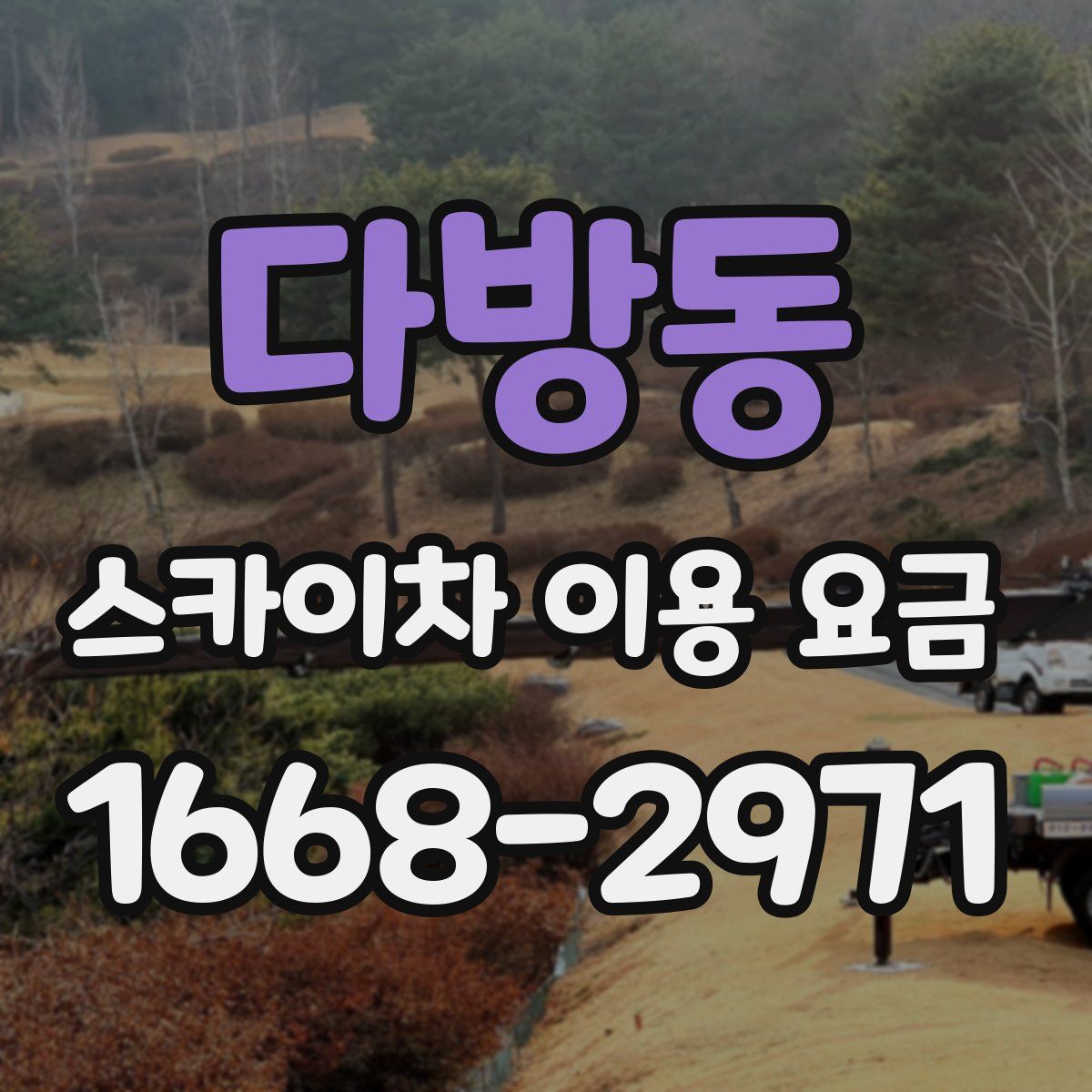 다방동 스카이차 이용 요금