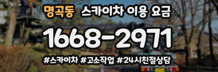 명곡동 스카이차 이용 요금