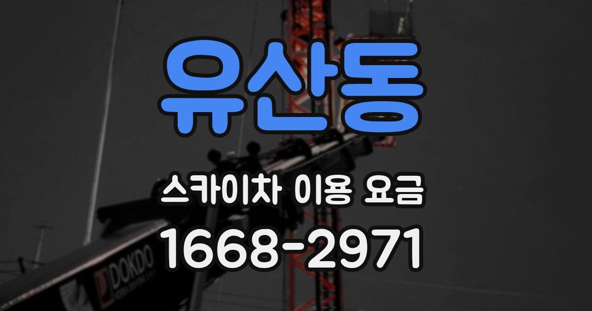 유산동 스카이차 이용 요금
