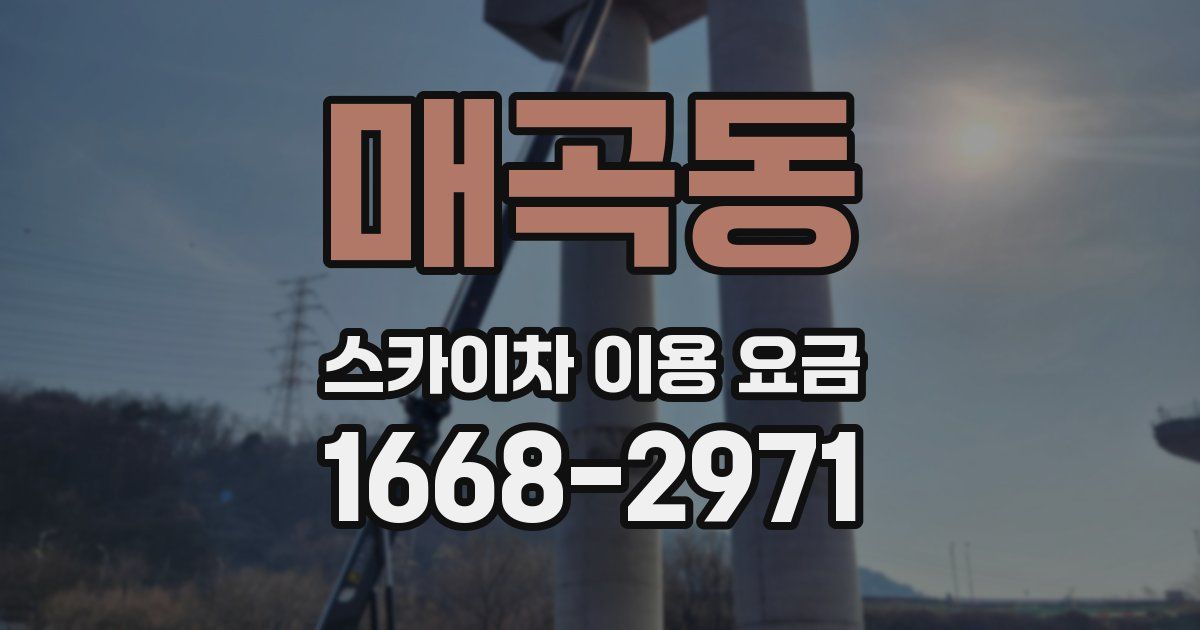 매곡동 스카이차 이용 요금