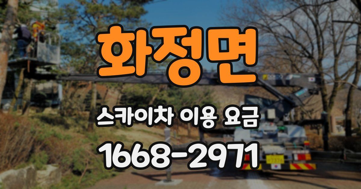 화정면 스카이차 이용 요금