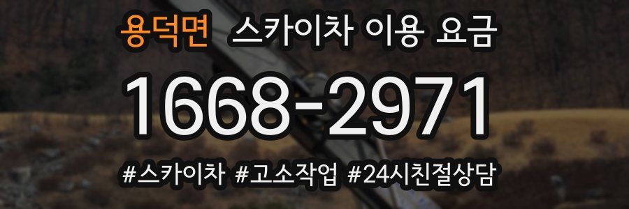 용덕면 스카이차 이용 요금