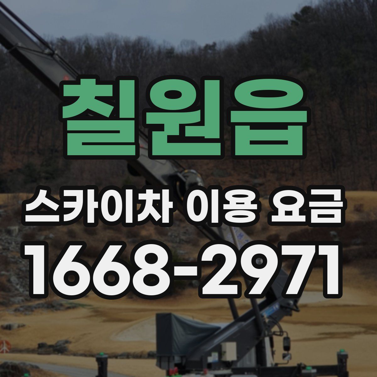 칠원읍 스카이차 이용 요금