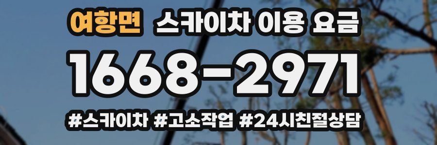 여항면 스카이차 이용 요금
