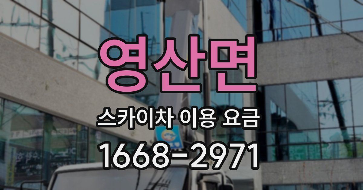 영산면 스카이차 이용 요금