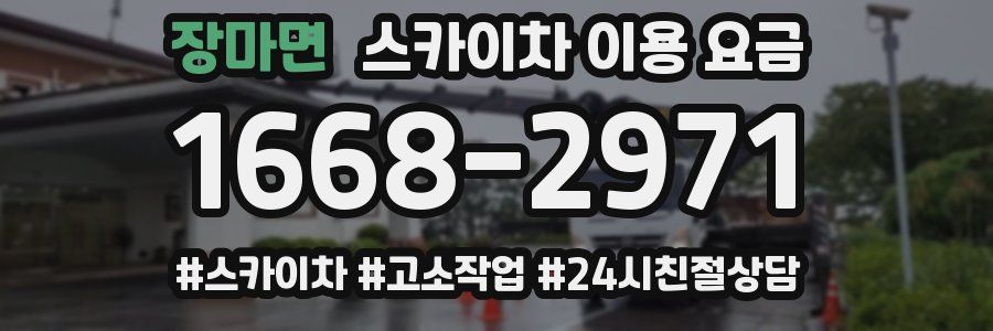 장마면 스카이차 이용 요금