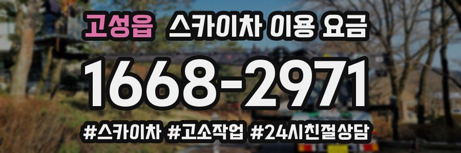 고성읍 스카이차 이용 요금
