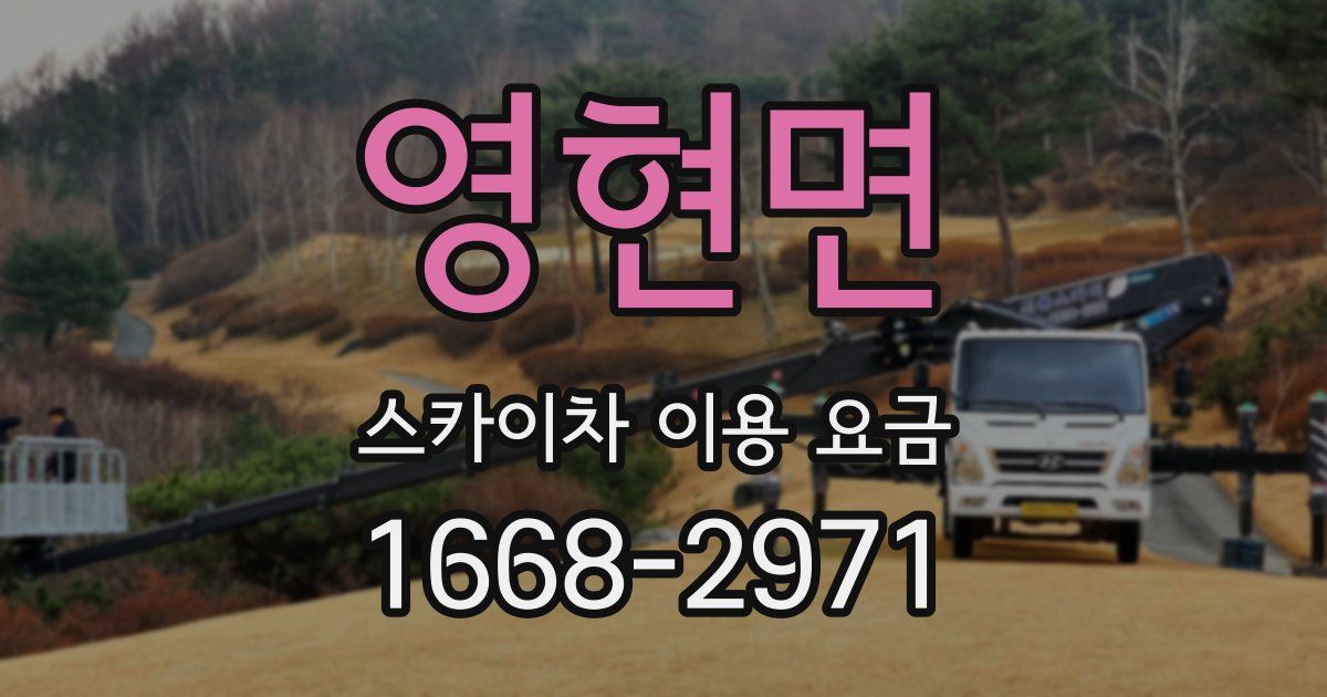 영현면 스카이차 이용 요금