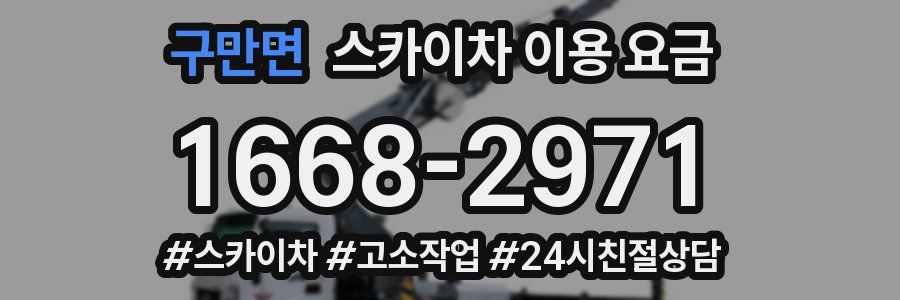 구만면 스카이차 이용 요금