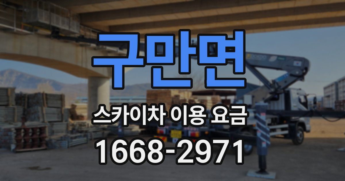 구만면 스카이차 이용 요금