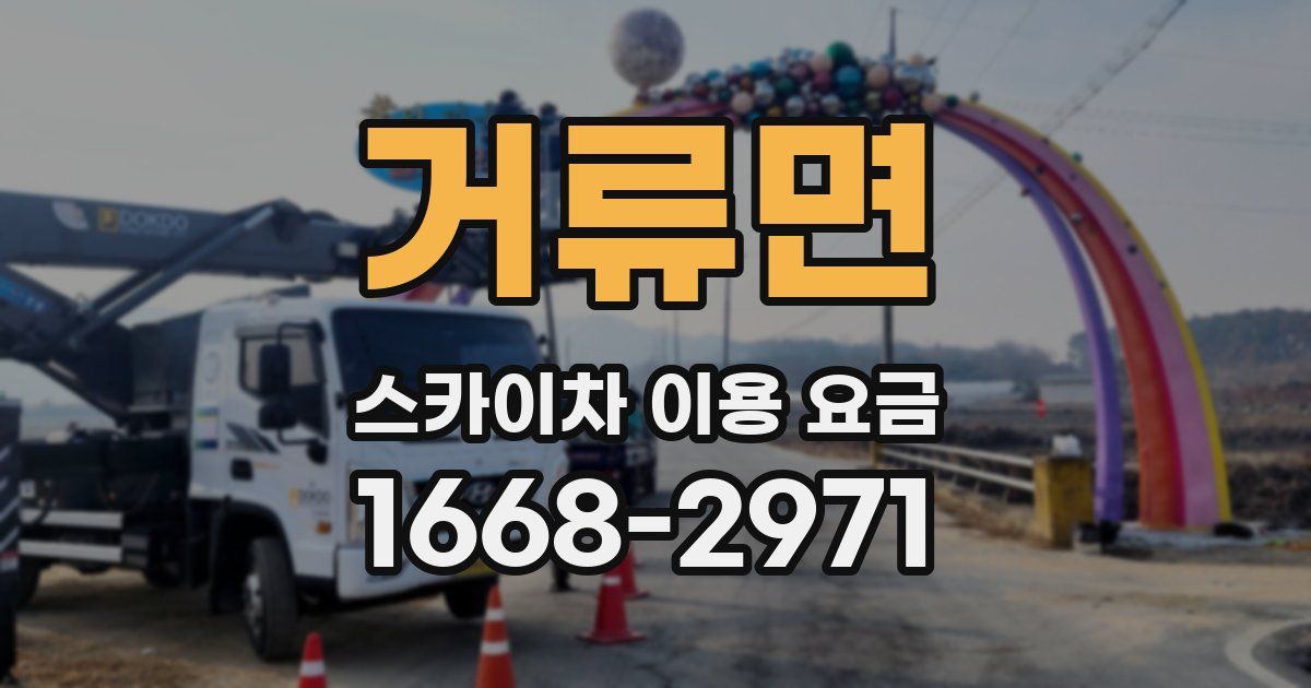 거류면 스카이차 이용 요금