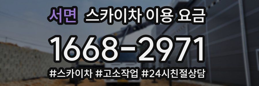 서면 스카이차 이용 요금