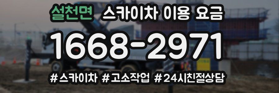 설천면 스카이차 이용 요금