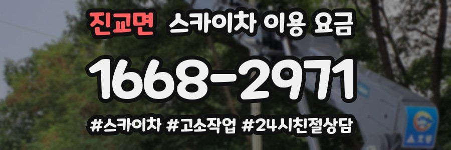 진교면 스카이차 이용 요금