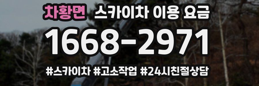차황면 스카이차 이용 요금