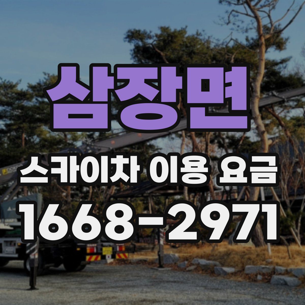 삼장면 스카이차 이용 요금