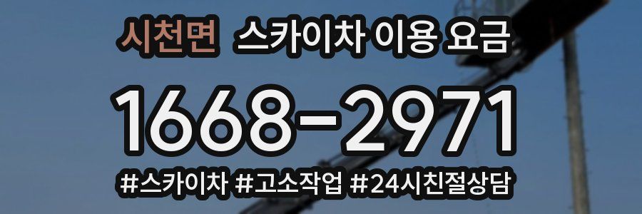 시천면 스카이차 이용 요금