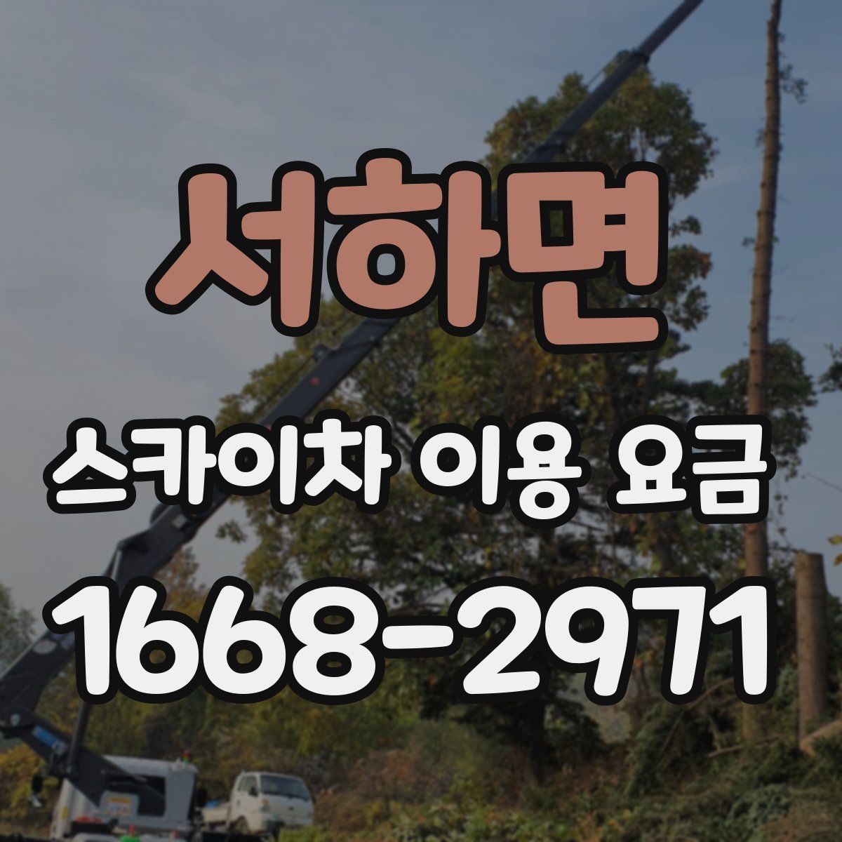 서하면 스카이차 이용 요금