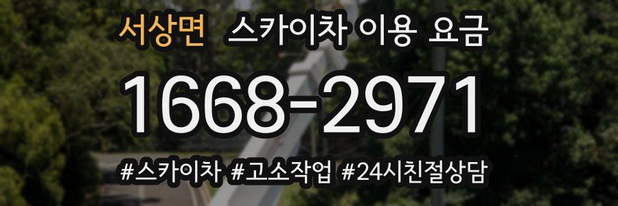 서상면 스카이차 이용 요금
