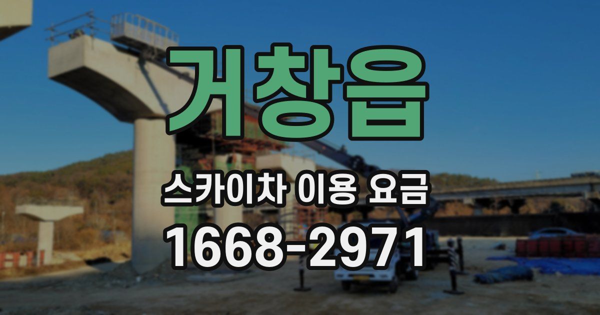 거창읍 스카이차 이용 요금