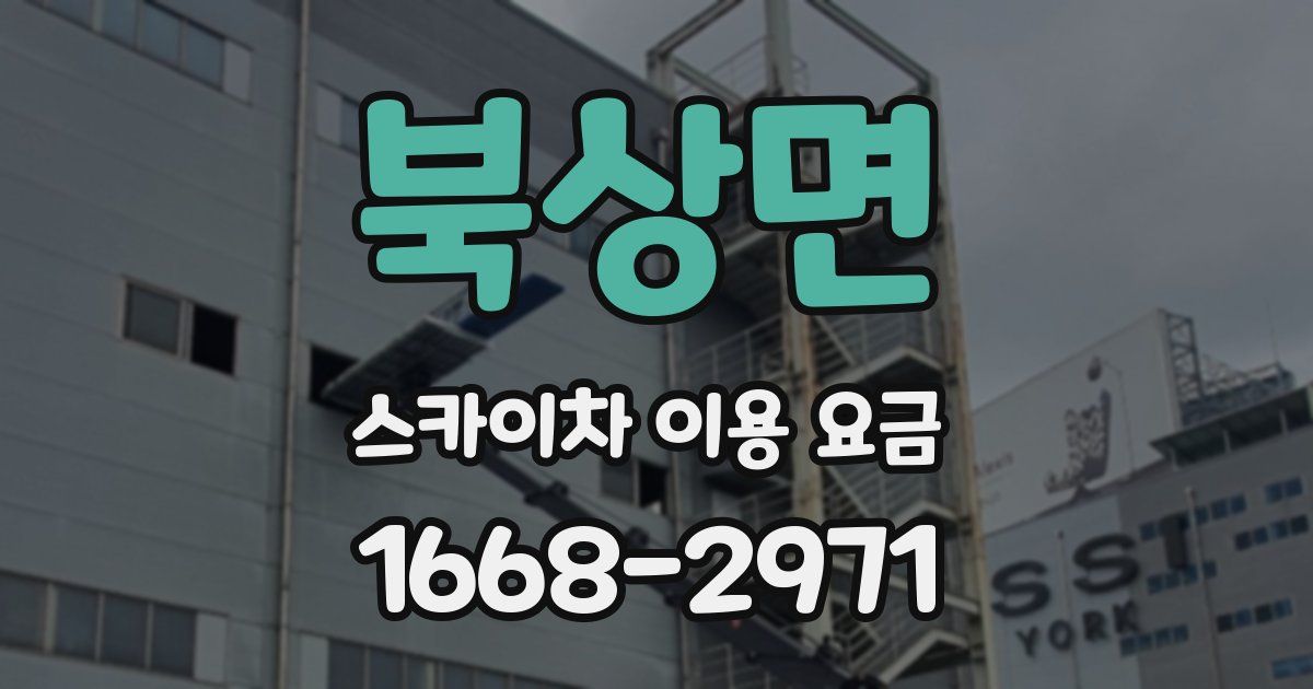 북상면 스카이차 이용 요금