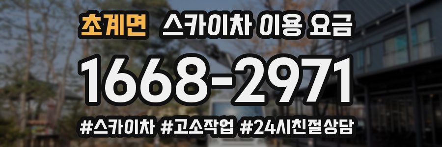 초계면 스카이차 이용 요금