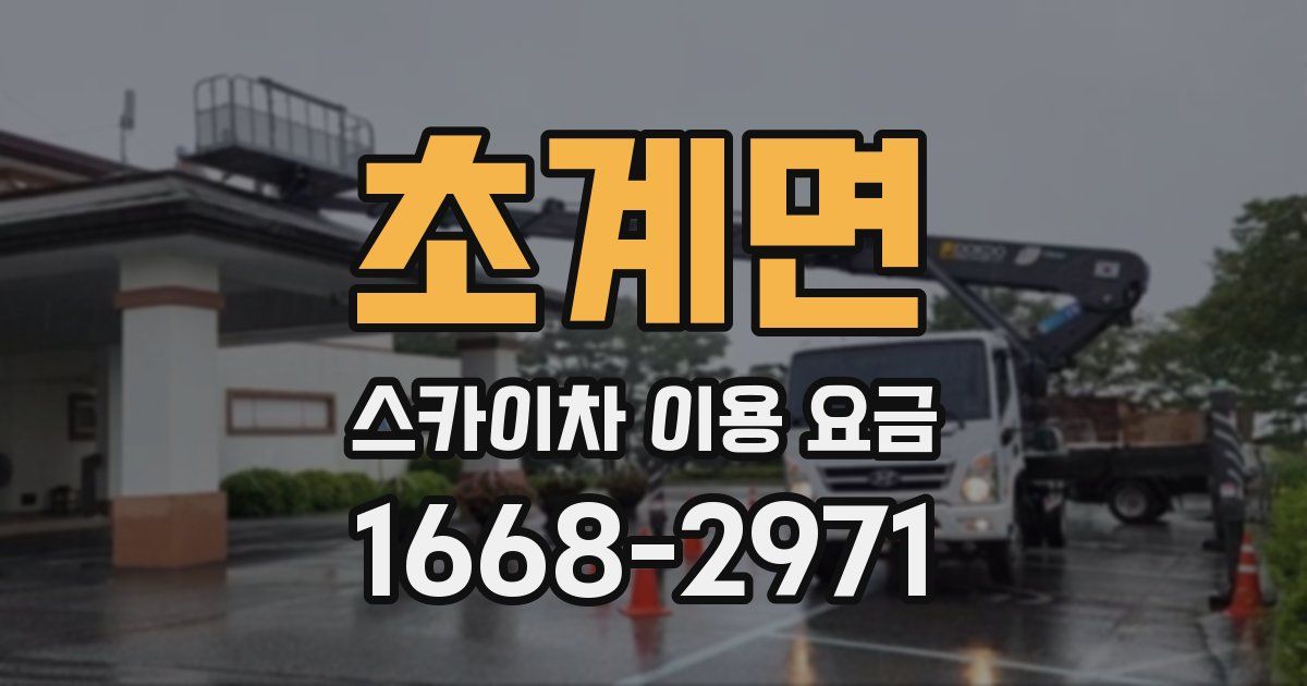 초계면 스카이차 이용 요금