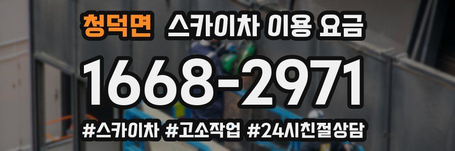 청덕면 스카이차 이용 요금