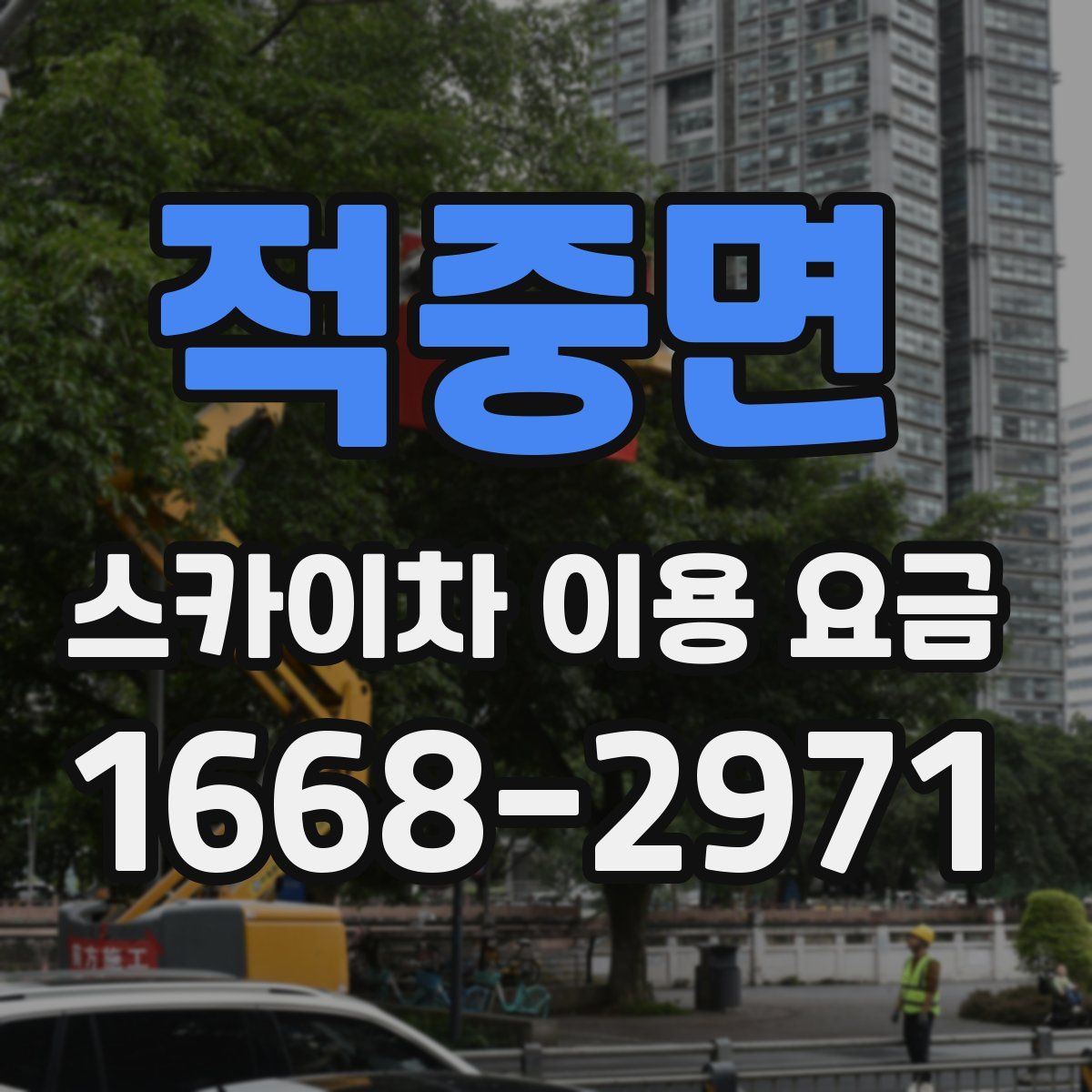 적중면 스카이차 이용 요금