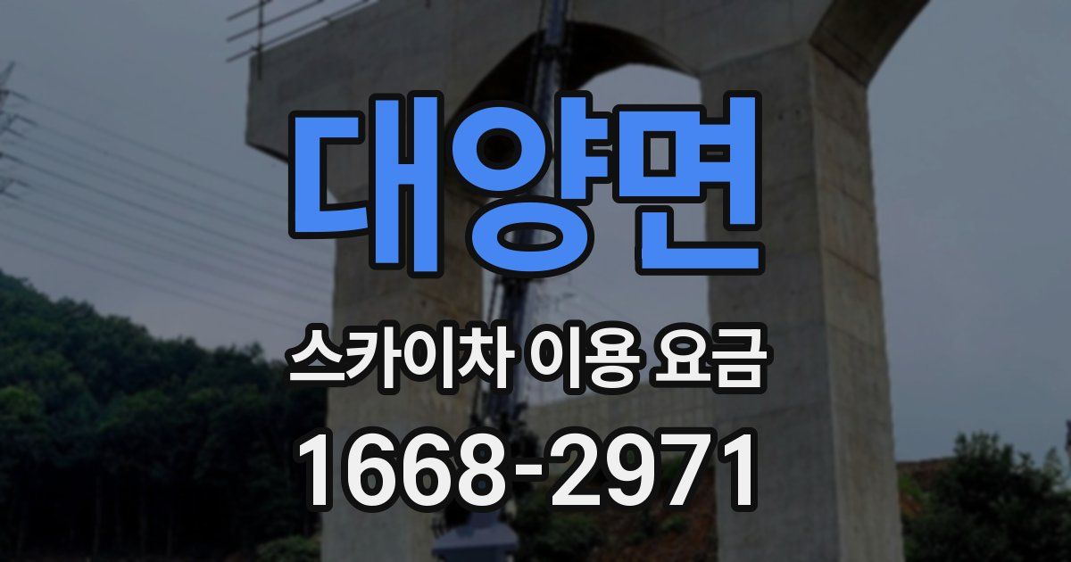대양면 스카이차 이용 요금