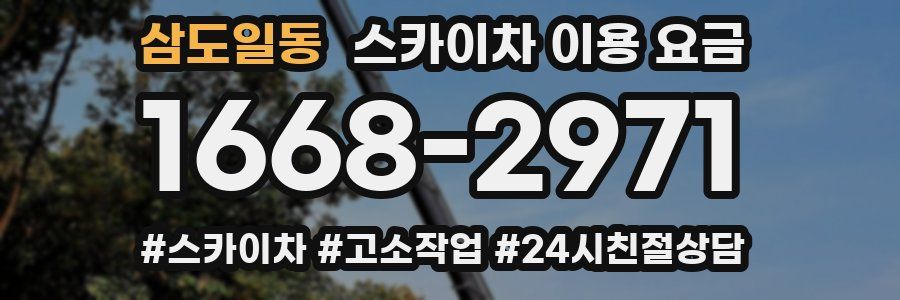 삼도일동 스카이차 이용 요금