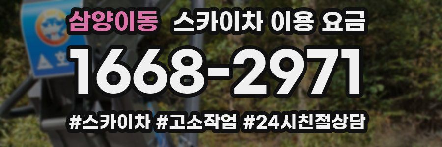 삼양이동 스카이차 이용 요금
