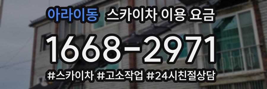 아라이동 스카이차 이용 요금
