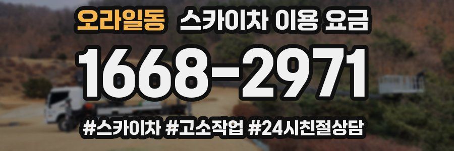 오라일동 스카이차 이용 요금