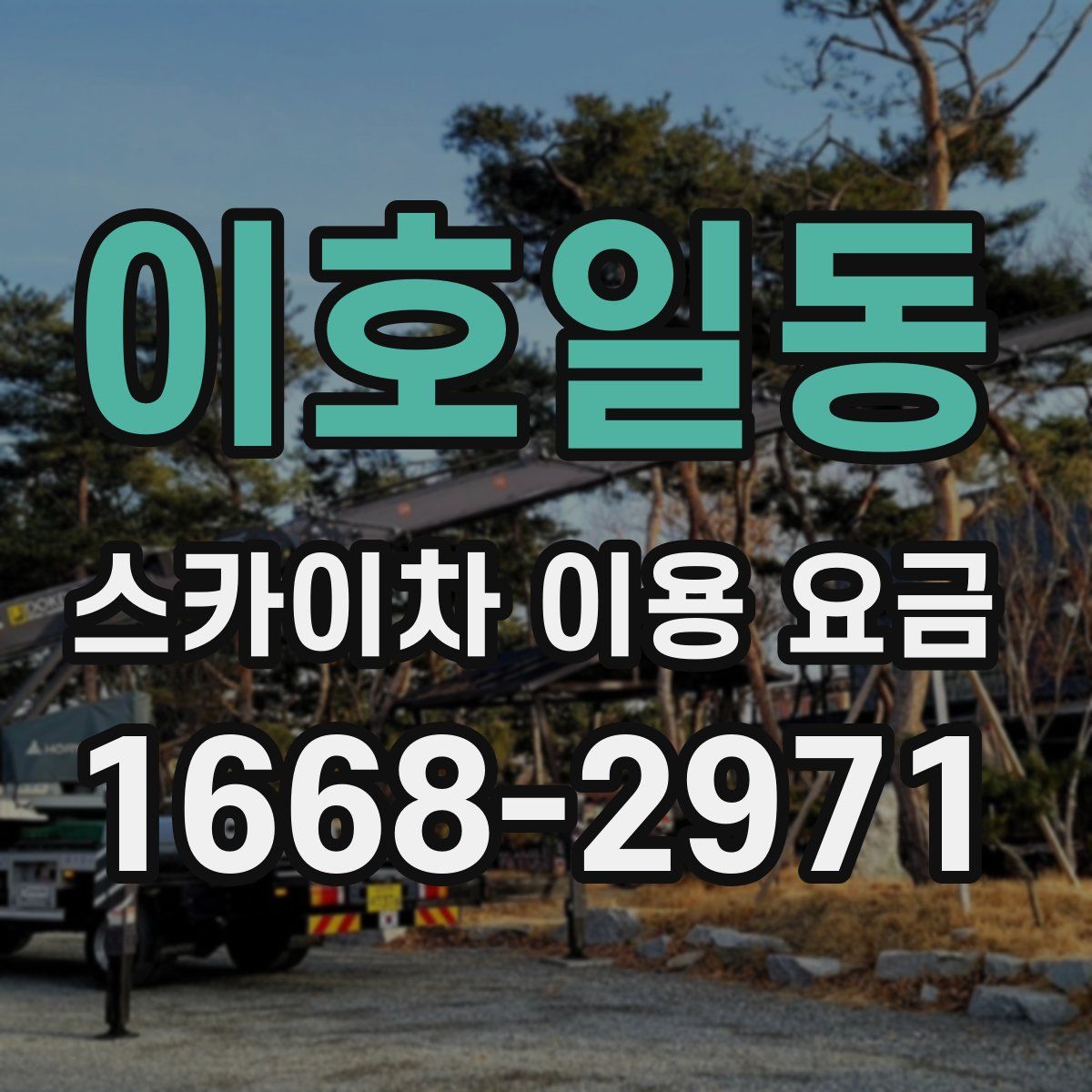 이호일동 스카이차 이용 요금