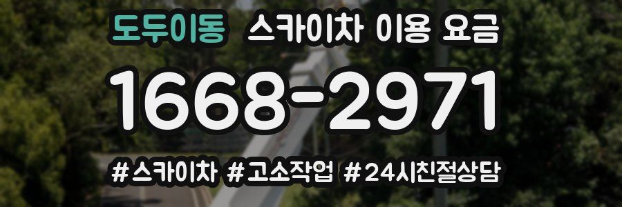 도두이동 스카이차 이용 요금