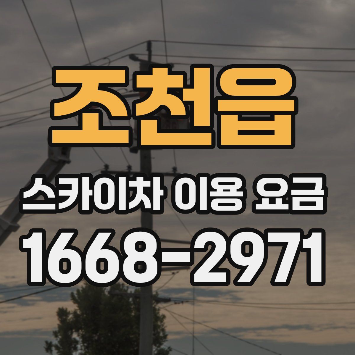 조천읍 스카이차 이용 요금