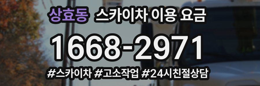상효동 스카이차 이용 요금
