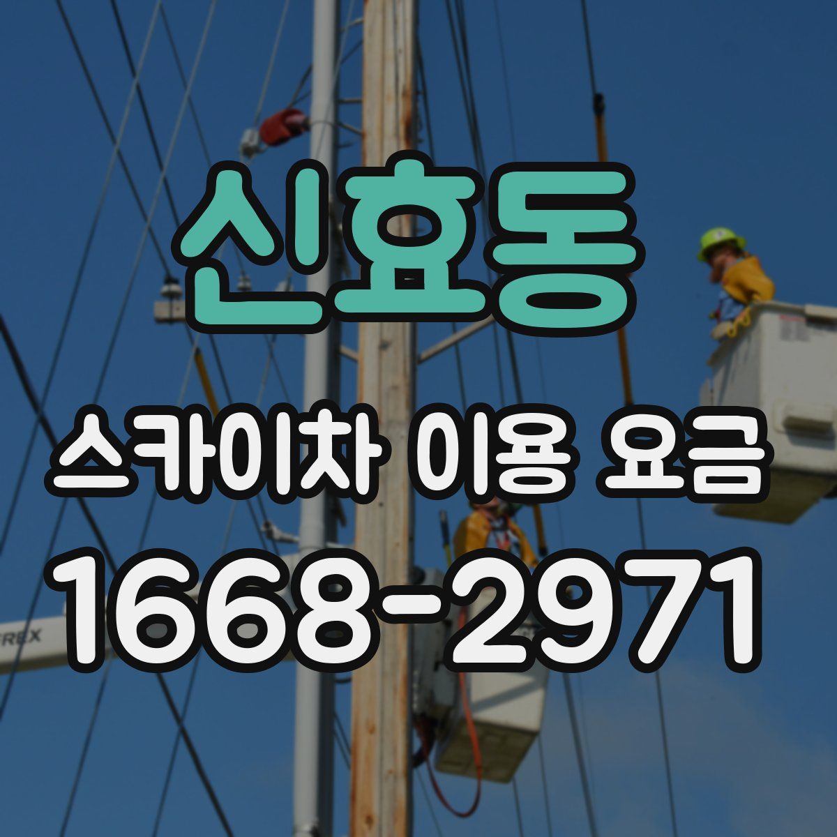 신효동 스카이차 이용 요금