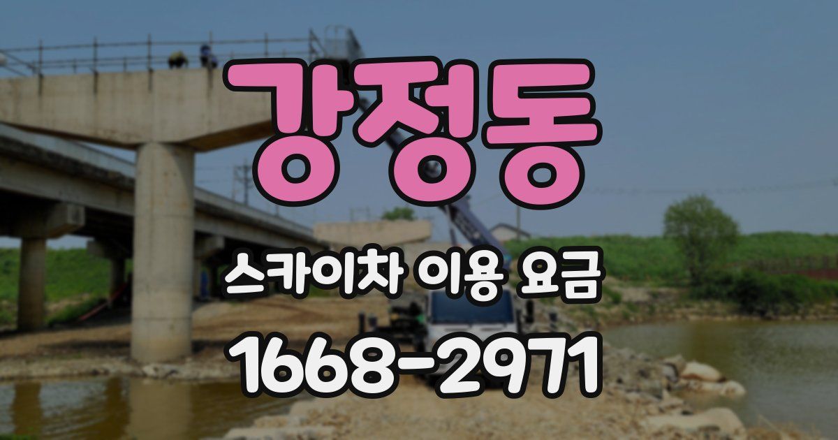 강정동 스카이차 이용 요금