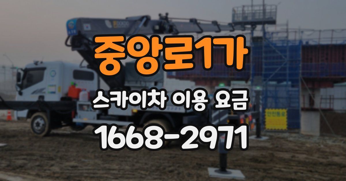 중앙로1가 스카이차 이용 요금