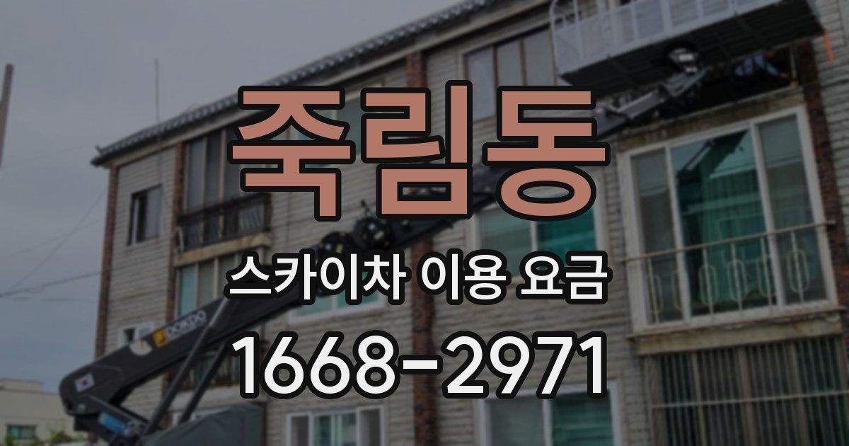 죽림동 스카이차 이용 요금