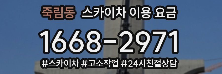 죽림동 스카이차 이용 요금