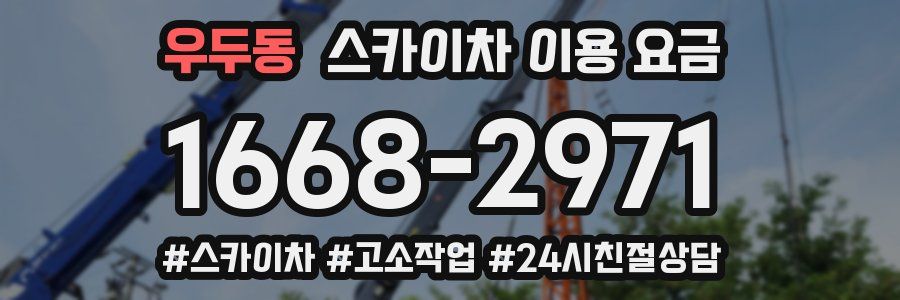 우두동 스카이차 이용 요금