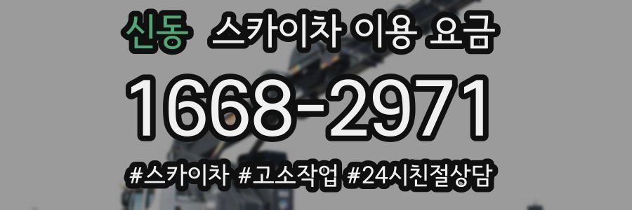 신동 스카이차 이용 요금